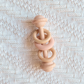 Wooden Baby Silicon Rattle