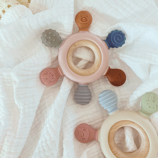 Rainbow Silicone Teether