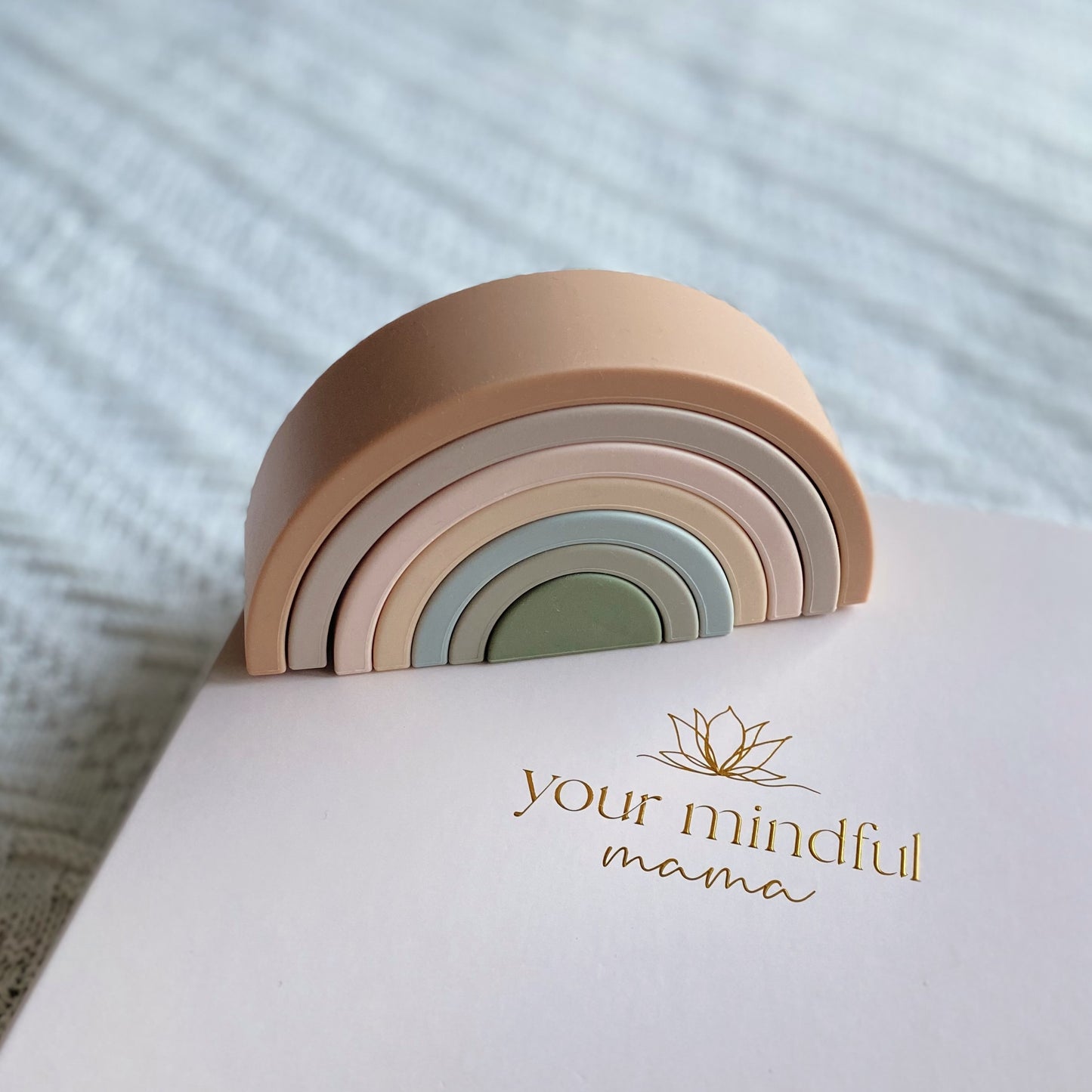 SIlicone Stackable Rainbow Puzzle