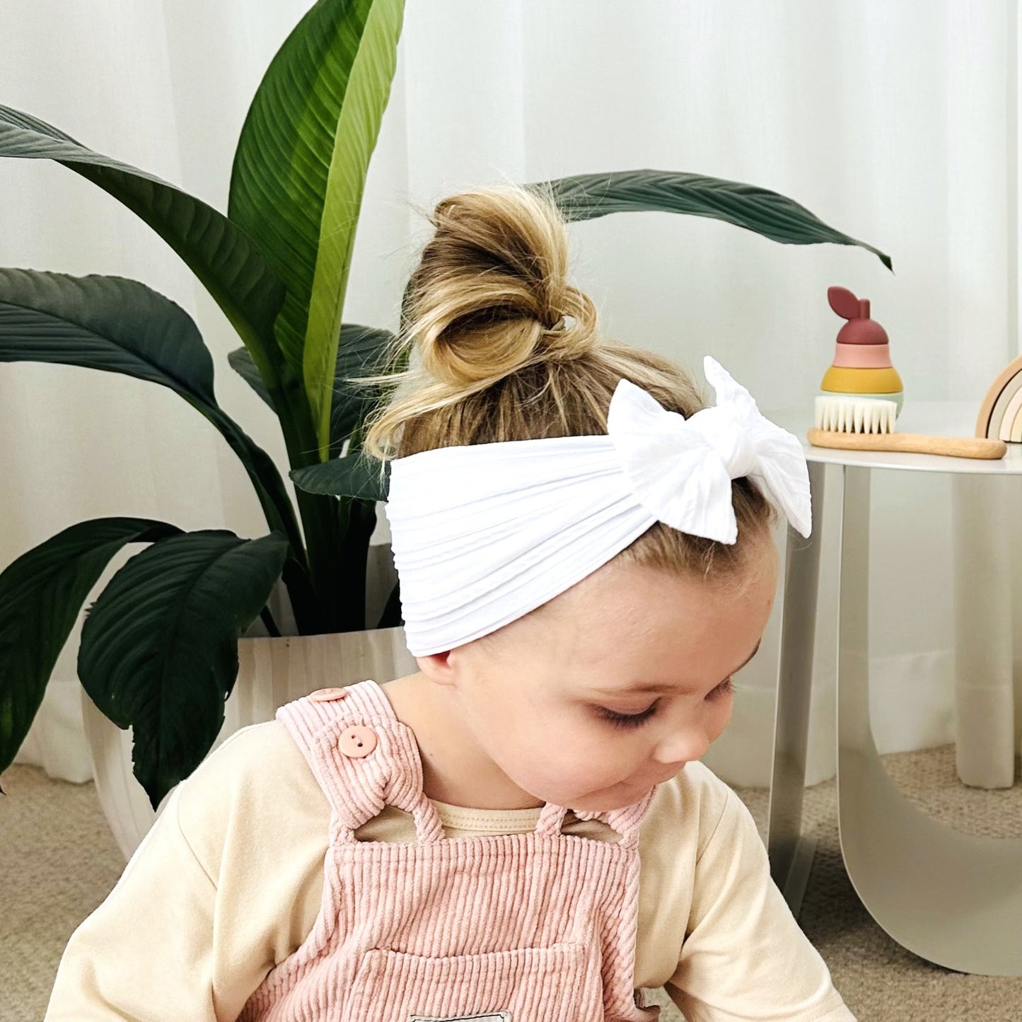 Cable Knit Baby Bow Headbands