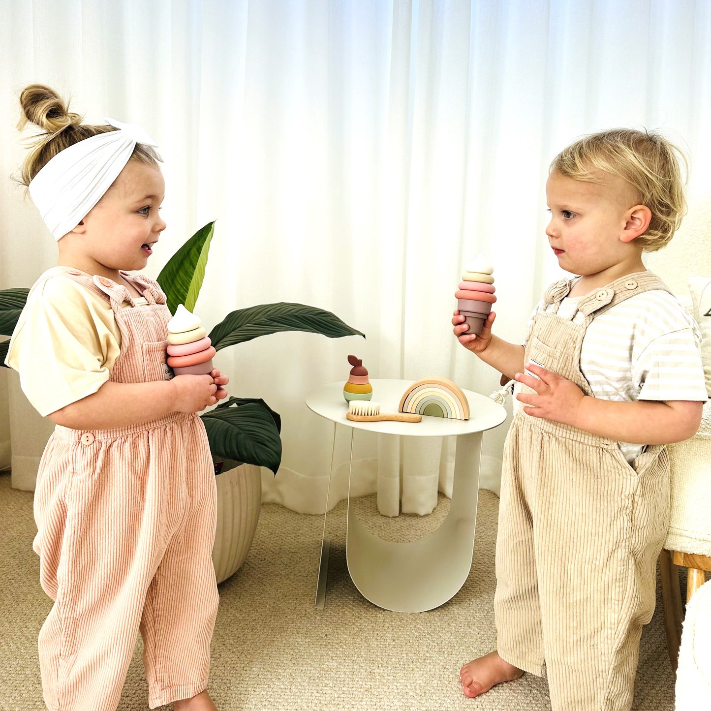 Silicone Ice Cream Stacking Toy