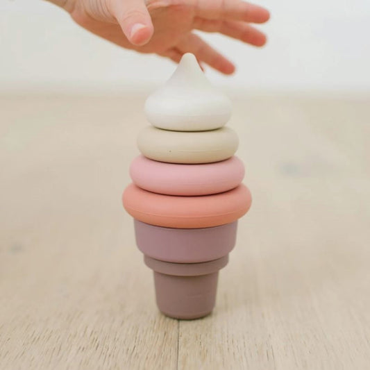 Silicone Ice Cream Stacking Toy