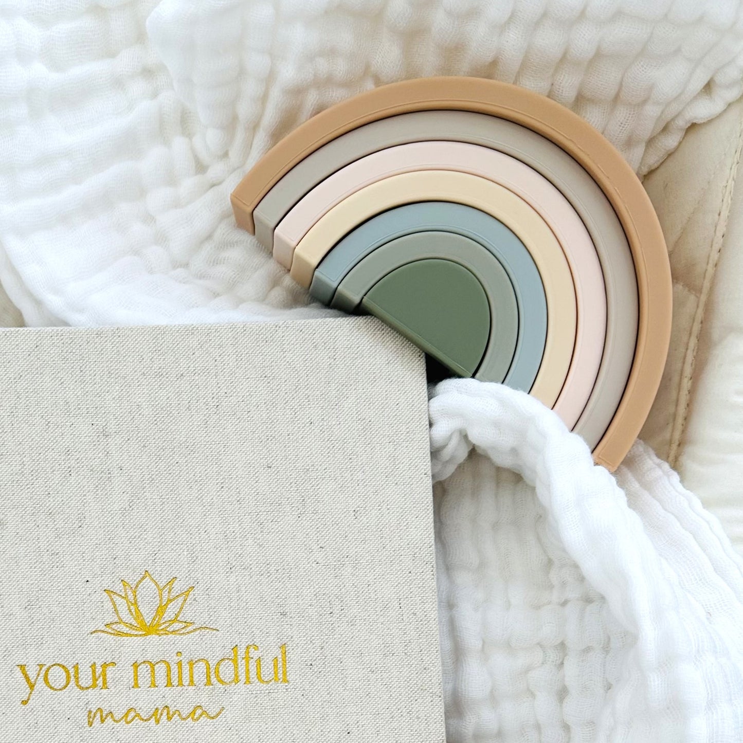 SIlicone Stackable Rainbow Puzzle