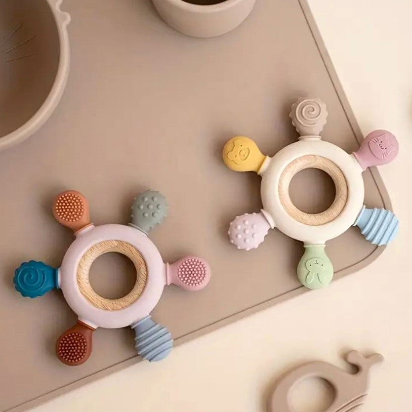 Rainbow Silicone Teether